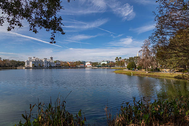 istock Waterfront View of Celebration, Florida Town Center 2254794923