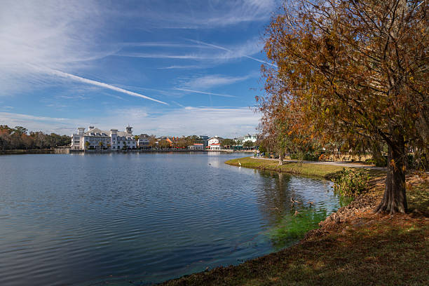 istock Waterfront View of Celebration, Florida Town Center 2254794926