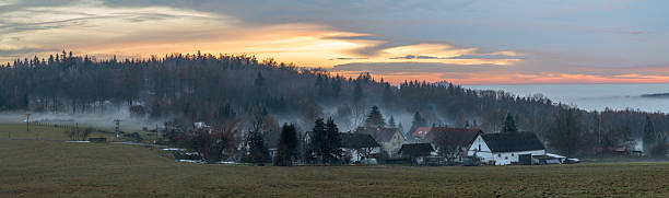 istock Winter sunset with inversion fog from valleys in Nemci CZ 12 20 2025 2254798000