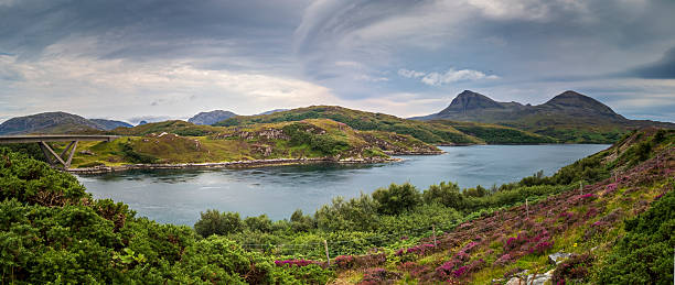 istock Kylesku Bridge spanning waterway among Scottish highlands and mo 2254807071