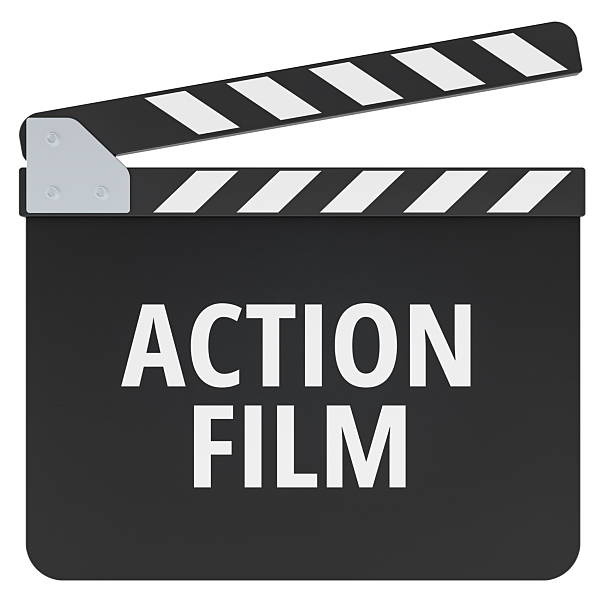 istock Action film concept with clapperboard. 3D rendering 2254808981