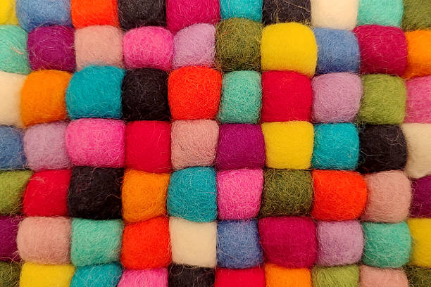 Colored woven fabric background