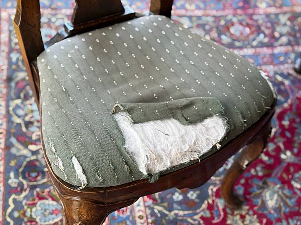 antique chair isolated on white background