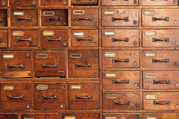 istock Vintage Wooden Drawer Cabinet Background Texture 2254814384