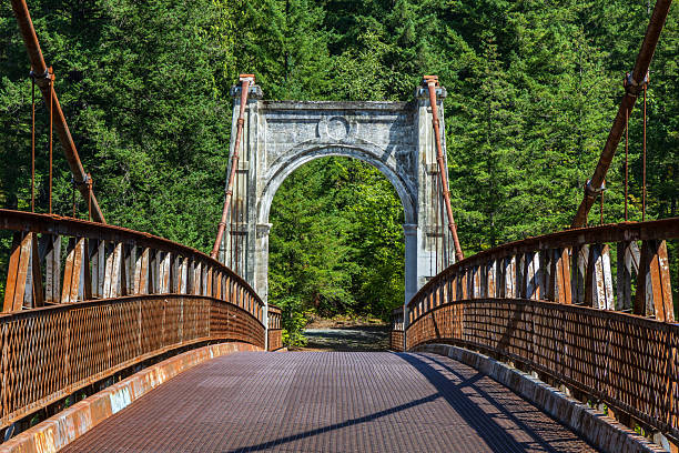 The Alexandra Bridge, crossing over the Fraser River in southern British Columbia.