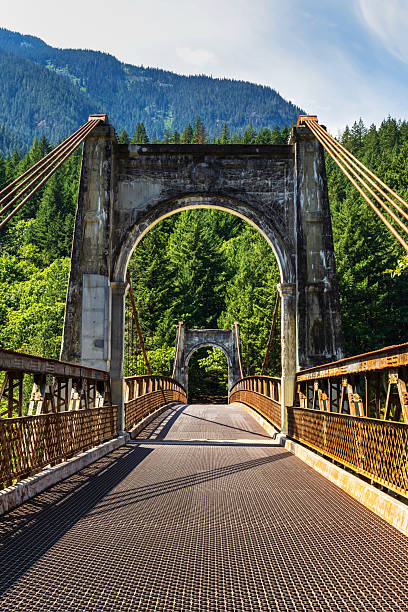 The Alexandra Bridge, crossing over the Fraser River in southern British Columbia.