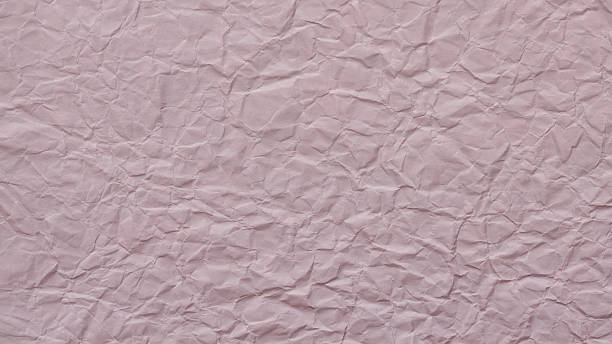 Crumpled Pink Paper Texture Background with Wrinkled Pattern Copy Space Design Template