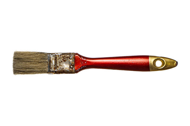 Red artist's brush
