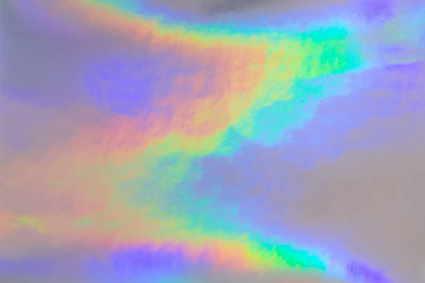 Holographic rainbow foil iridescent texture abstract hologram background
