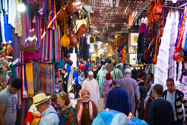 Morocco Marrakesh, market,  Jemaa el-Fnaa