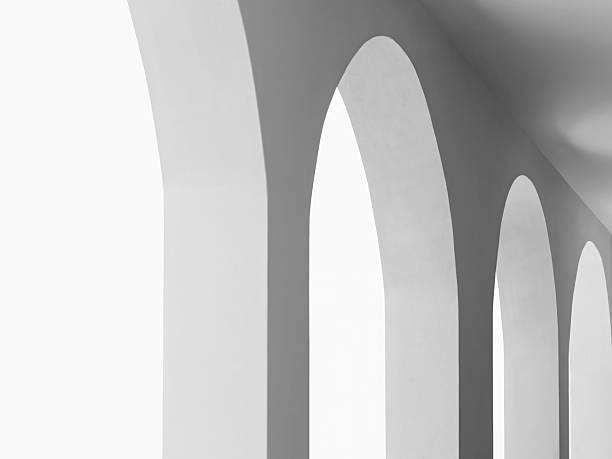 istock White Vault Building wall perspective Architecture details shade shadow Art background 2254840836