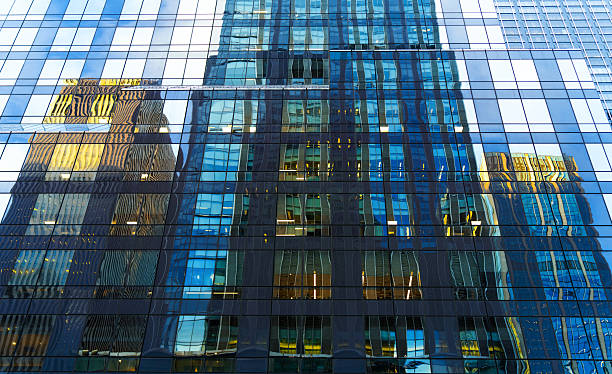 istock Modern Office Building Facades with Reflective Windows 2254854440