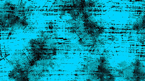 istock Abstract Grunge Texture with Paint Splatter. ​Modern Industrial Style Background with Distressed Patterns. ​Vibrant Urban Street Art Backdrop with Halftone Dots 2254856991