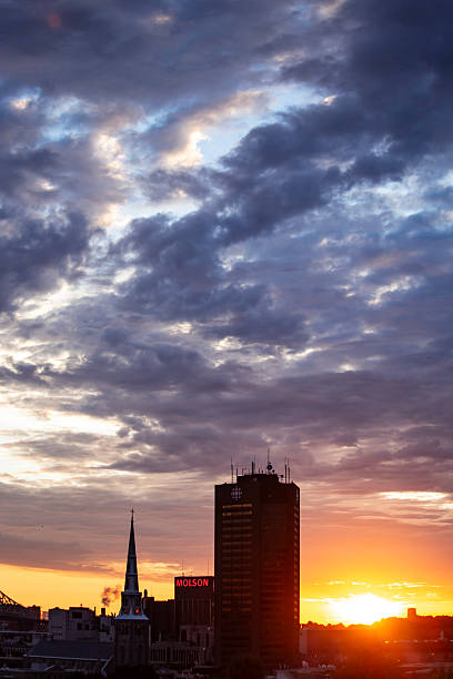 Montreal Canada September 22nd 2016 - Dramatic Sunrise sky Montreal Quebec Canada