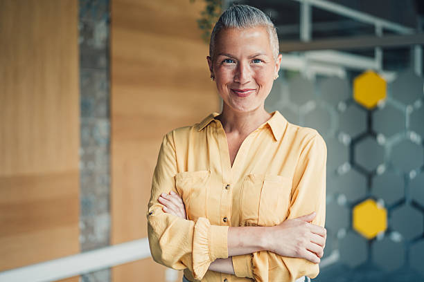 istock Confident businesswoman in modern office. 2254868377