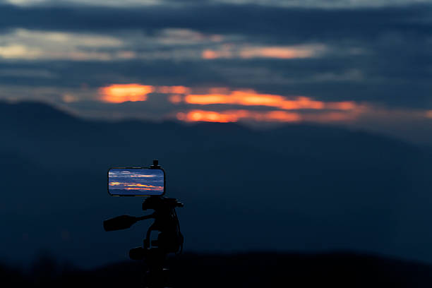 a Sunset view captured with a cell phone