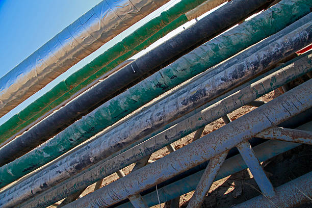 The pipe and valve oil fields