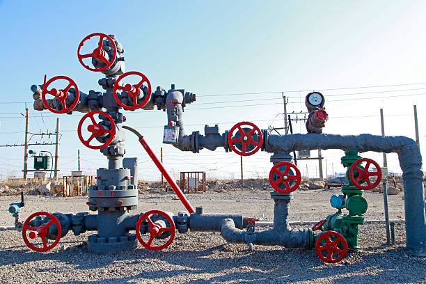 The pipe and valve oil fields