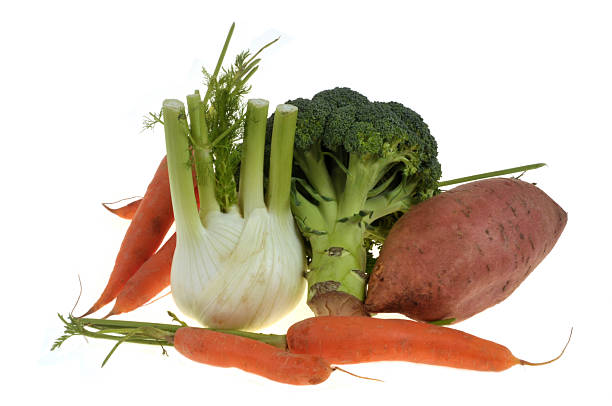 istock Assortment of raw vegetables isolated 2254878675