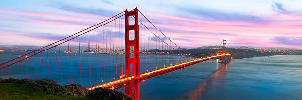 istock Golden Gate Bridge at Golden Hour Panorama 2254883059