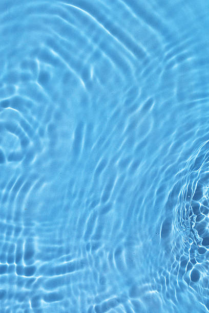 istock Soft ripples on the surface of clear blue water. 2254890274