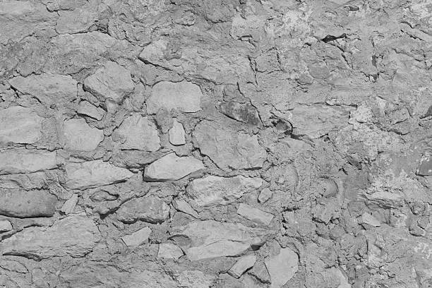 House facade house wall built with natural stone