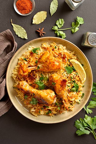 istock Indian dish chicken biryani with basmati rice 2254897330