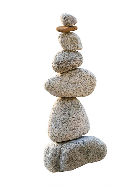 A small stack of pebbles, with 'Trust' written on the top stone.