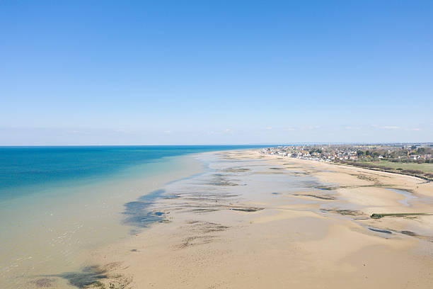 istock Vast sandy coast at Bernieres-sur-Mer 2254907625