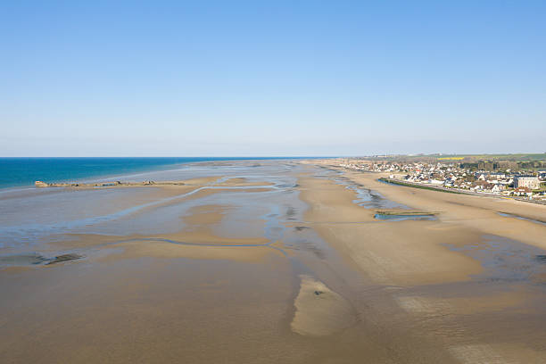 istock Vast sandy coastline at Gold Beach Asnelles 2254908713