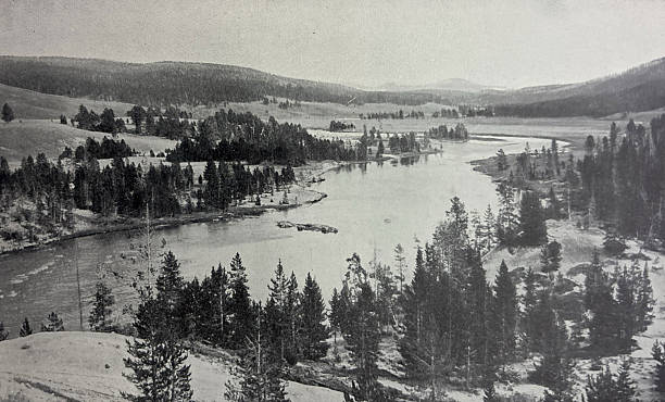 istock Antique illustration - Hayden Valley in Yellowstone National Park 2254909219