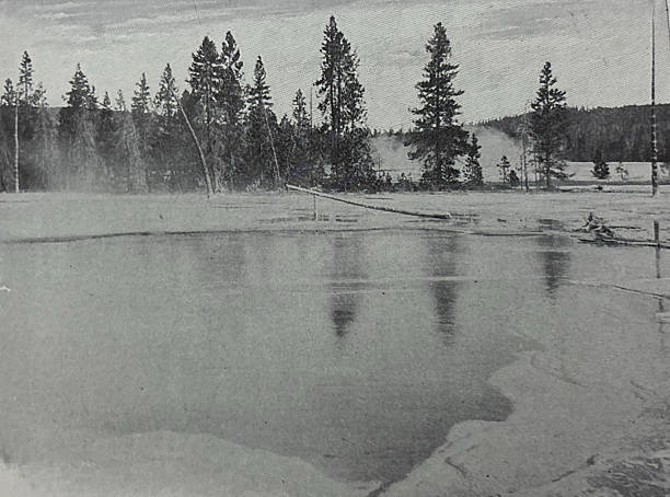 istock Antique illustration - The Emerald Pool in Yellowstone National Park 2254909280