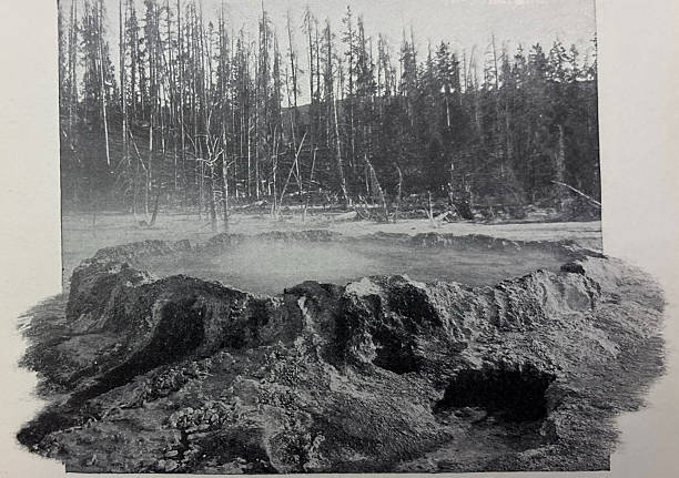istock Antique illustration - The Devil's Punchbowl in Yellowstone National Park 2254909285