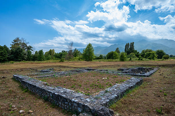 istock Ancient archaeological ruins near Mount Olympus 2254916448