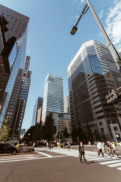istock Busy Tokyo intersection with skyscrapers and traffic 2254928340