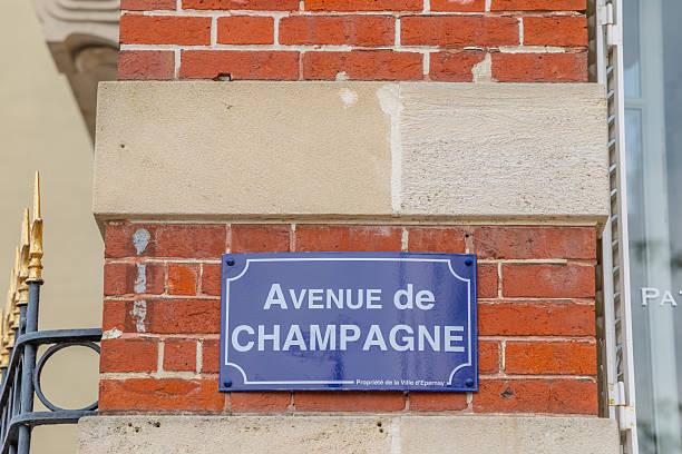 istock Avenue de Champagne street sign displaying Epernay heritage 2254932964
