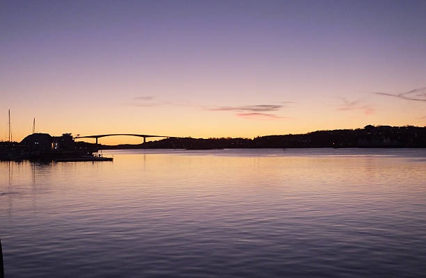 Sunset at Bronnoysund, Norway