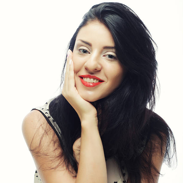 Young beautiful woman with big happy smile