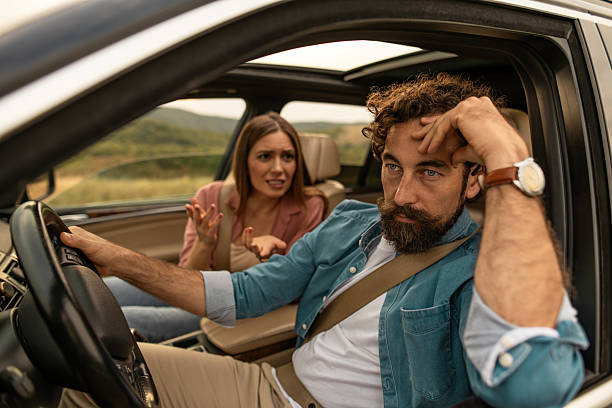 istock Couple arguing during a stressful road trip 2254940269
