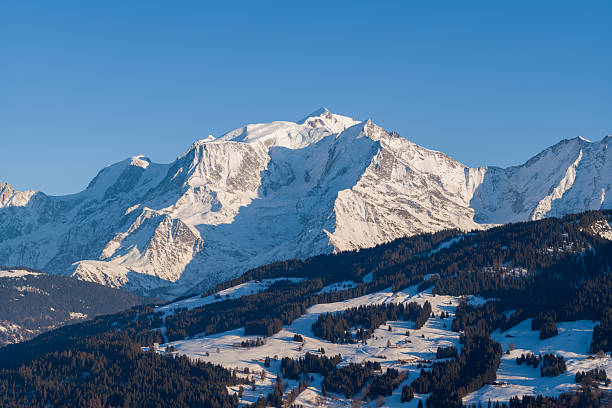 istock Mont Blanc Massif with snowy alpine foothills 2254941786
