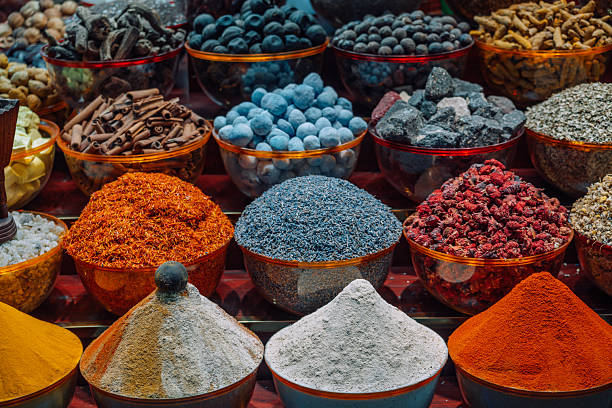 istock Vibrant Spice Market Bowls In Dubai, UAE 2254951749