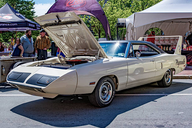 Moncton, New Brunswick, Canada - July 7, 2017 : Rare 1970 Plymouth Roadrunner Superbird  by Chrysler at  2017 Atlantic Nationals Automotive Extravaganza on display in the downtown area of Moncton, New Brunswick, Canada.