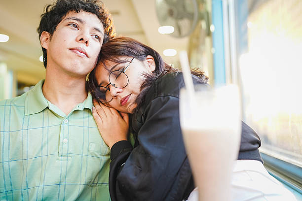 istock Young couple enjoying intimate moment displaying romance 2254958930