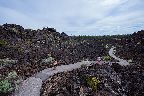 Volcanic Landscape Scenic - Dotsero Crater area in western Colorado, USA. Dormant volcano crater and caldera area.