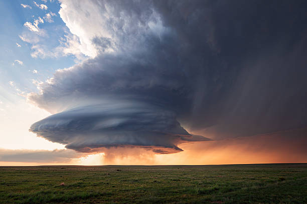 istock Supercell thunderstorm at sunset in New Mexico 2254960176