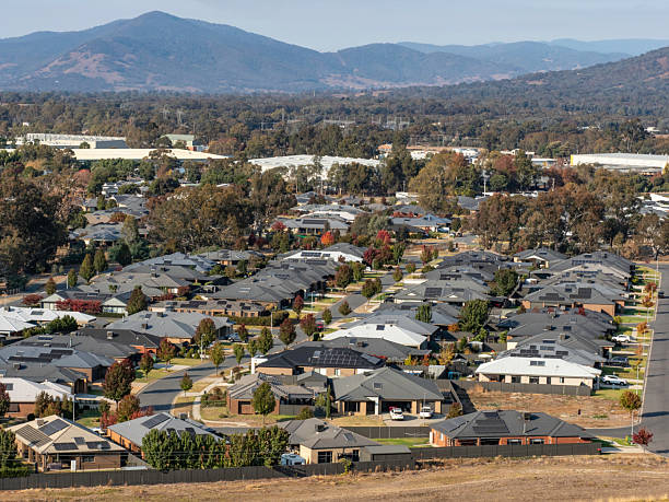 istock Suburban houses close together 2254967068