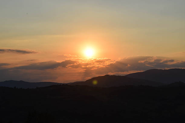 istock Sunset with lens flare 2254967695