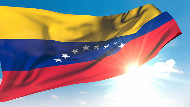 Grunge flag of Venezuela background isolated on white