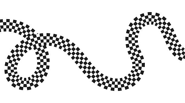 Grunge race flag background with black and white checker pattern. Motorsport finish flag design for car rally, motocross, or racing events. Vector illustration.