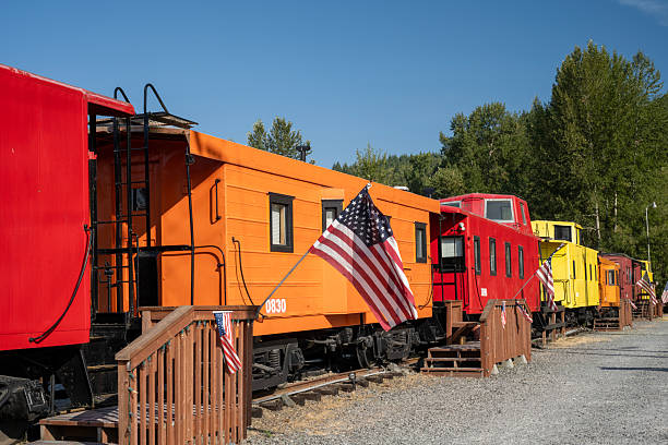 Elbe, USA - August 5, 2025. Dining Car Restaurant in Elbe, Pierce County, Washington, USA